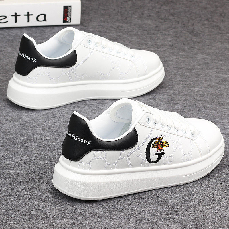 Hong Kong Chaump Supreme men's shoes 2021 New McKunn embroidery Little white shoes heightening thick bottom casual board shoes