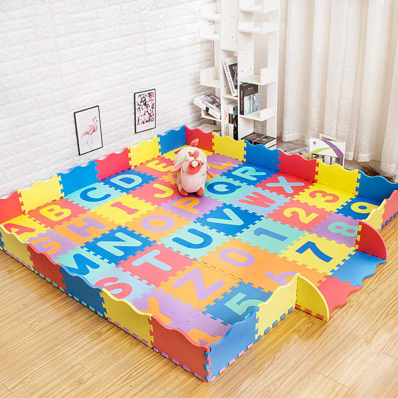 Odorless children Puzzle Ground Mat of Foam Cushion Letters Digital Crawling Cushion Baby Splicing Climbing cushion Baby 30x30