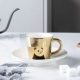 Reflection Cup Mirror Reflection Cup Mirror Cup Saucer Reflection Korea Creative Gốm sứ Reflection Cup Cup luycho Cup - Cà phê