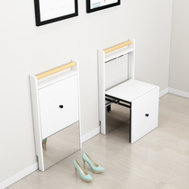 Folding shoe-changing stool modern minimalist entrance door opening wall Xuan Guan Guan Chair Bathroom Home can be worn on a shoe stool