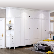 Postmodern light lavish bedroom flat open door wardrobe assembly minimalist Economy Type of closet accommodating American small family wardrobe