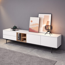 Italian Minimalist TV Cabinet Modern Minima Nordic Small Household Type Ground Cabinet Light Lavish Style Tea Table TV Cabinet Composition Cabinet
