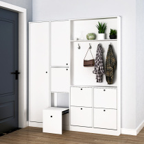 Custom-made 17cm ultra-thin Nordic shoe cabinet in door cloakroom multifunction modern minimalist entrance to the cabinet door hall cabinet