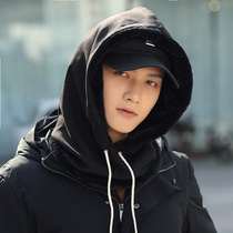 Hats for men and women winter caps warm cycling windproof northeast hat scarf suede scarf suede collar one-piece cap