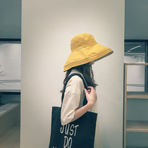 Sun hat ins fishermans hat female summer Korean version of Joker Leisure Street Japanese Face Cover Sun Hat Sun Hat
