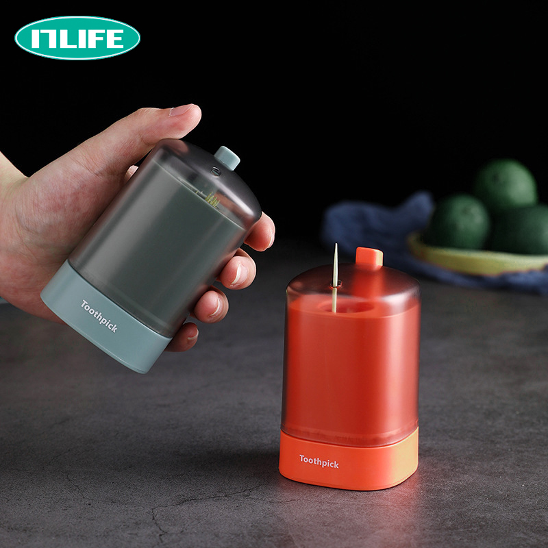 Home pressing automatic pop-up portable vehicle-mounted toothpick can to store the toothpick canner