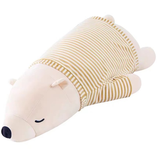 Polar bear plush toy software tummy bear pillow ນອນ pillow doll doll rag doll ຂອງຂວັນເດັກນ້ອຍສໍາລັບແມ່ຍິງ