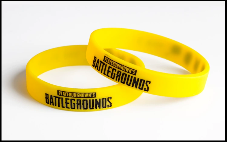 PUBG Jedi Survival Battle Royale xung quanh ăn thịt gà màu đen vòng tay bảo vệ môi trường trò chơi silicone thể thao vòng tay đồ chơi - Game Nhân vật liên quan