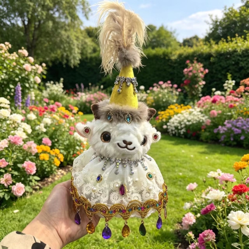 Xinjiang Little Sheep Plush Toy Internet Celebrity Cultural Creative Souvenir Gift Pendant DIY Wealthy Little Sheep Plush Keychain