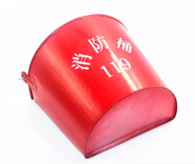 Factory direct sales fire barrel Yellow sand barrel thick semi-round paint fire iron barrel fire shovel special price