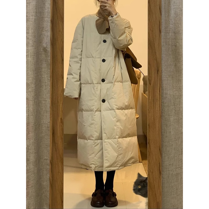 High-Fill down Jacket with a Great Fit, Very Stylish Women's down Coat, 2025 Winter New Model, High-End Feel, Warm, Long White Duck down High-Fill down Jacket with a Great Fit, Very Stylish Women's down Coat, 2025 Winter New Model, High-End Feel, Warm, Long White Duck down