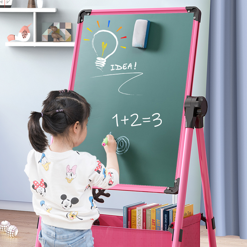 Children's Drawing Board Magnetic Toy Stand-Type Small Blackboard Home Baby Writing Whiteboard Graffiti Erasable Easel