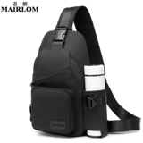 Мужская нагрудная сумка, сумка через плечо для отдыха, вместительная и большая водонепроницаемая сумка на одно плечо, городской стиль, ткань оксфорд