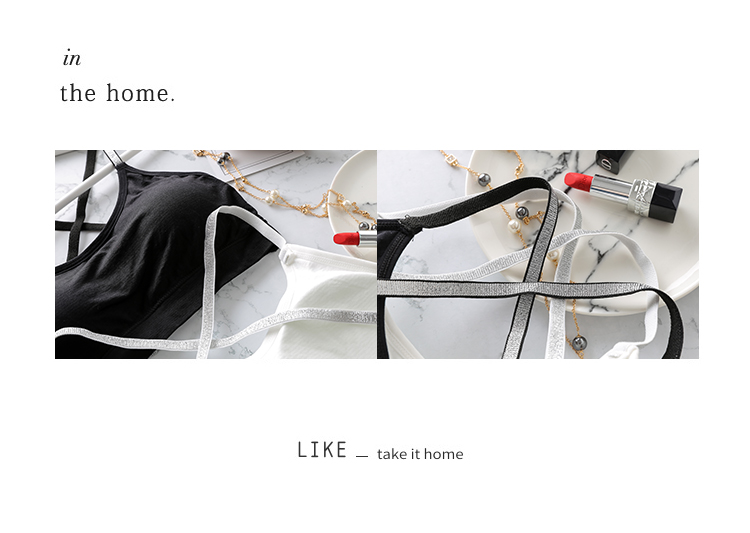 Vẻ đẹp lưng ống chéo top đồ lót gợi cảm phụ nữ quấn ngực loại chống chói áo ngực không thép vòng dây đeo ngắn vest ao nguc
