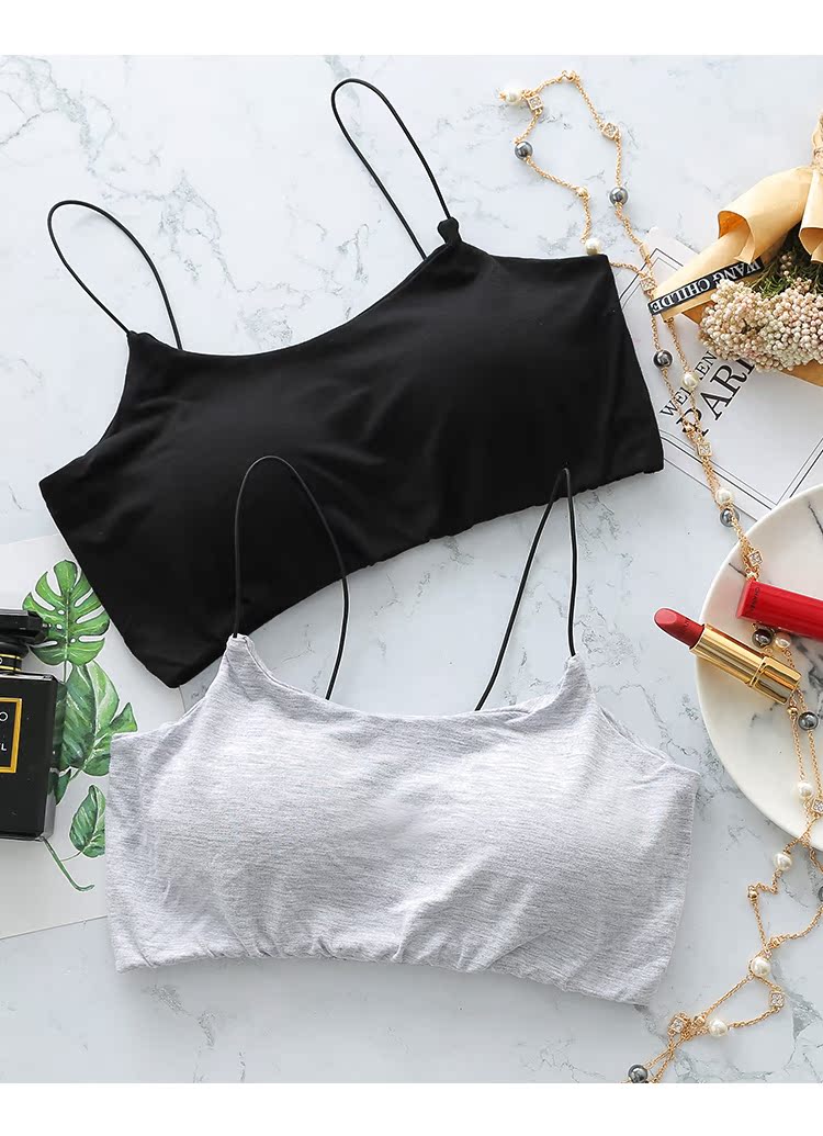 Tube top chống ánh sáng bọc ngực đồ lót nữ không có vòng thép học sinh nữ sinh trung học tụ tập bra top quây vest áo lót bra đẹp
