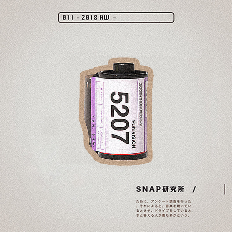 SNAP Institute 5207 250D 135 Specifications Colour film rubber roll negative sheet ECN2 flush