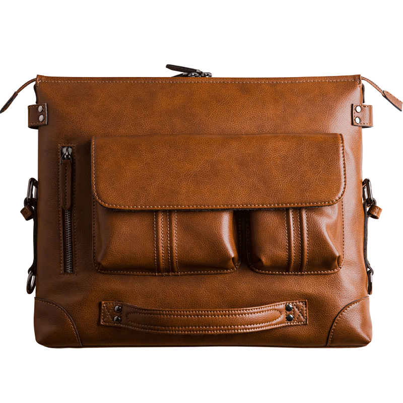 New men's bag, single shoulder bag, crossbody bag, cross body leather bag, business bag, leisure multifunctional computer bag, office bag
