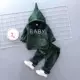 Двойная бархатная бархатная детская зеленая