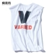 Áo mùa hè in hình áo thun không tay nam thương hiệu hip hop cotton thể dục vest phiên bản Hàn Quốc của áo vest trên vai - Áo vest cotton áo 3 lỗ tập gym