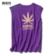 Áo mùa hè in hình áo thun không tay nam thương hiệu hip hop cotton thể dục vest phiên bản Hàn Quốc của áo vest trên vai - Áo vest cotton áo 3 lỗ tập gym