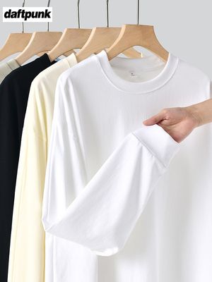 重磅纯色长袖T恤男女内搭打底衫