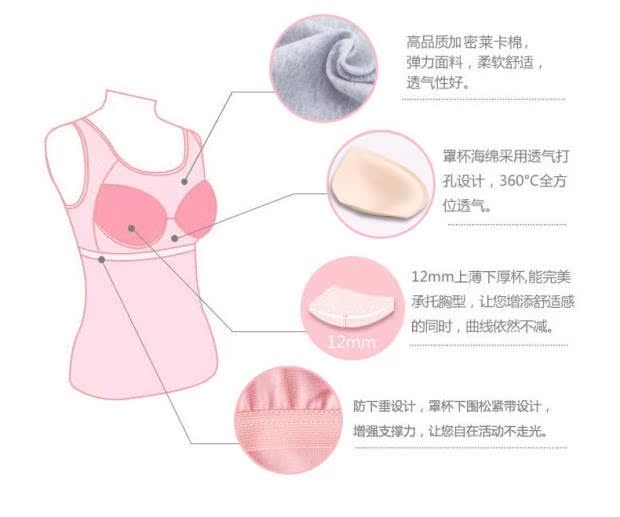Đậu đỏ không có vòng thép tích hợp với miếng đệm ngực từ áo ngực thể thao yoga cotton đáy quần vest nữ áo lót nam chính hãng