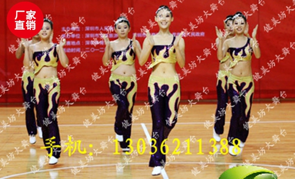 Mới thể dục nhịp điệu quần áo thi đấu quần áo nữ sinh viên phát sóng thể dục phù hợp với cổ vũ nam và nữ trang phục khiêu vũ nhóm giày tập khiêu vũ