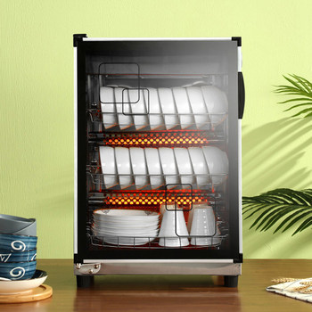 Mrs. Yu's Disinfection Cabinet for Guests, No-Drying Tableware, Commercial Tableware Dryer, Conference Room, Horizontal, Canteen, Stainless Steel