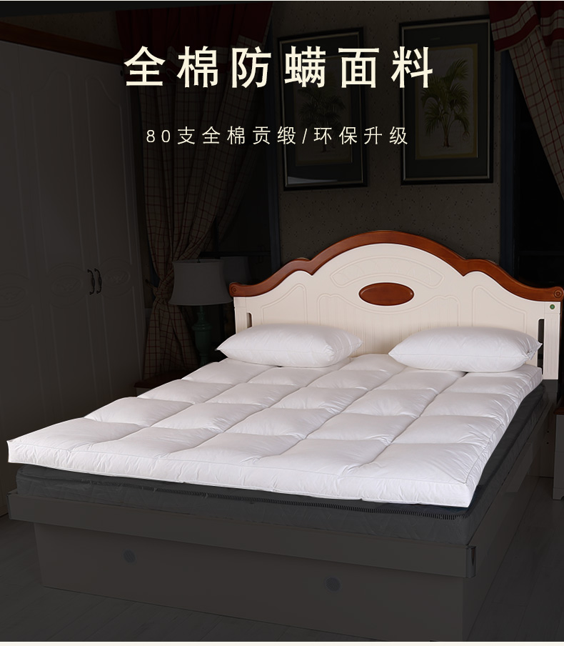 Trắng ngỗng xuống nệm sinh viên ký túc xá đơn nệm nệm tùy chỉnh nệm giường tùy chỉnh kích thước pad - Nệm đệm lò xo