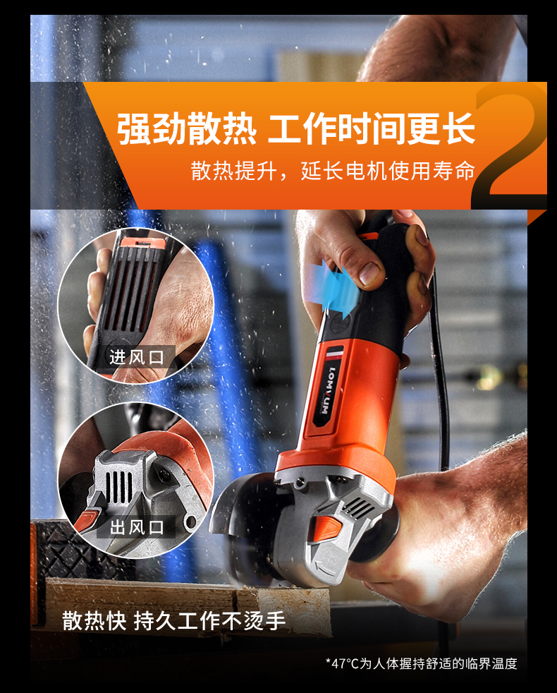 Long Yun đa chức năng máy mài góc gia đình xe máy đánh bóng điện máy cắt cầm tay máy mài điện công cụ máy cắt bê tông