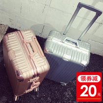 Suitcase Ins Nets Red New Tide Suitcase Universal Wheels Pull Rod box Men and women 26-inch durable password leather case