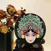 Oriental Craft Peking Opera mask ornaments Huadan Chinese style Chengdu tourism business gifts to give foreigners gifts