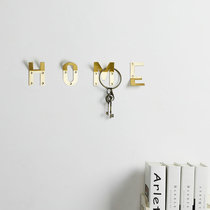 Brass decorative letter hook ins Nordic personality coat hook Entrance door wall creative letter wall hanging hook