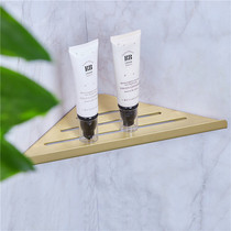 PANAMENT Brass Nordic corner shelf Bathroom triangle bar Bathroom wall storage rack can be nail-free