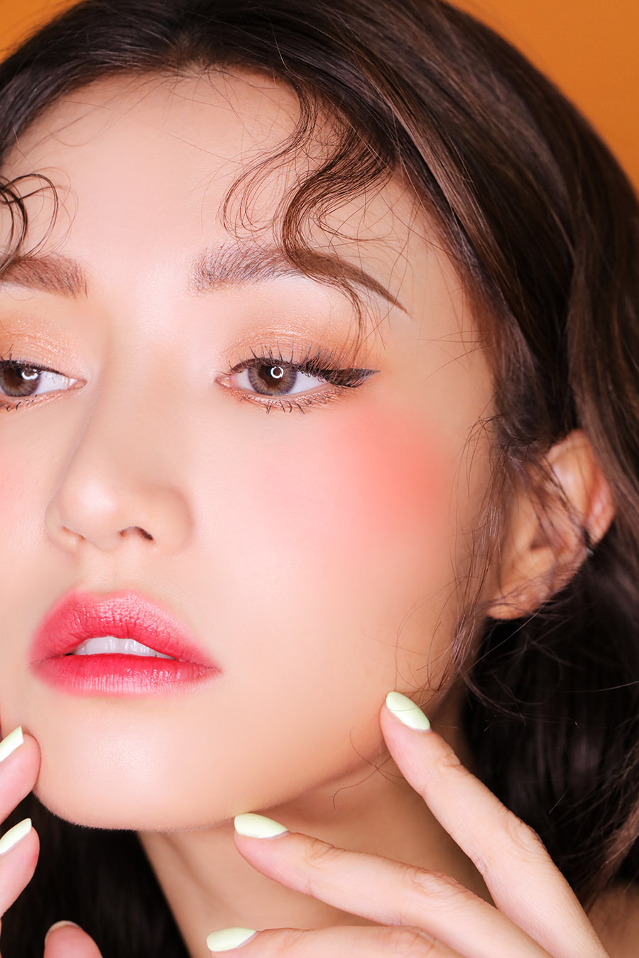 [Spot] Hàn Quốc chính hãng 3ce hai màu nước ép mờ màu đỏ táo có thể tô màu đỏ bằng cọ - Blush / Cochineal phấn má the saem