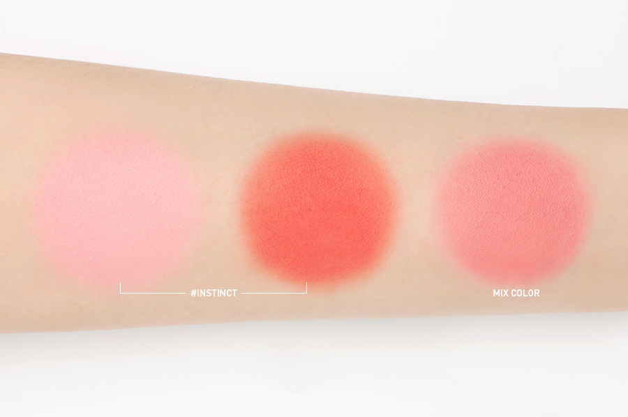 [Spot] Hàn Quốc chính hãng 3ce hai màu nước ép mờ màu đỏ táo có thể tô màu đỏ bằng cọ - Blush / Cochineal phấn má the saem