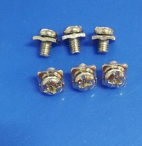 M5 * 8 square pad two combination screw round pad combination screw fastener round head cross groove pan head screw