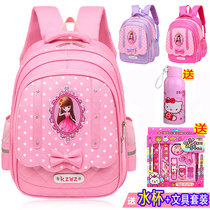 Primary school bag 6-12 years old female childrens shoulder bag Princess 3-5 grade girl backpack 1-3 grade girl