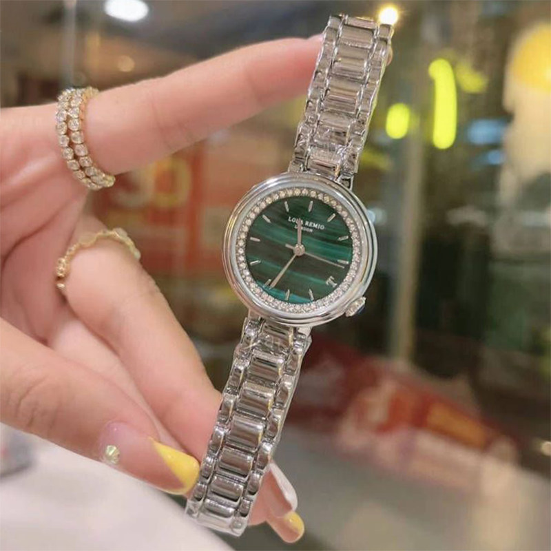 Simple temperament women's watch Jiang Shuying the same Lola small green watch female rosemary light luxury watch