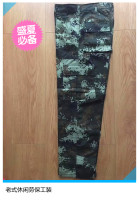 Autumn pants mens and womens five summer pants cotton dirt-resistant casual pants multi-pocket straight trousers large size bunches