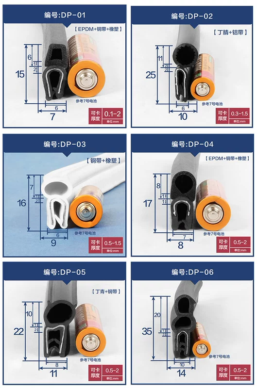 Hình chữ U trên cùng tủ bong bóng, tủ điện chống bụi và chống thấm nước Hộp điều khiển điện và cơ khí máy móc công nghiệp dây đai thép da chịu dầu dải niêm phong TÁP BI CÁNH CỬA GIOĂNG CÁNH CỬA