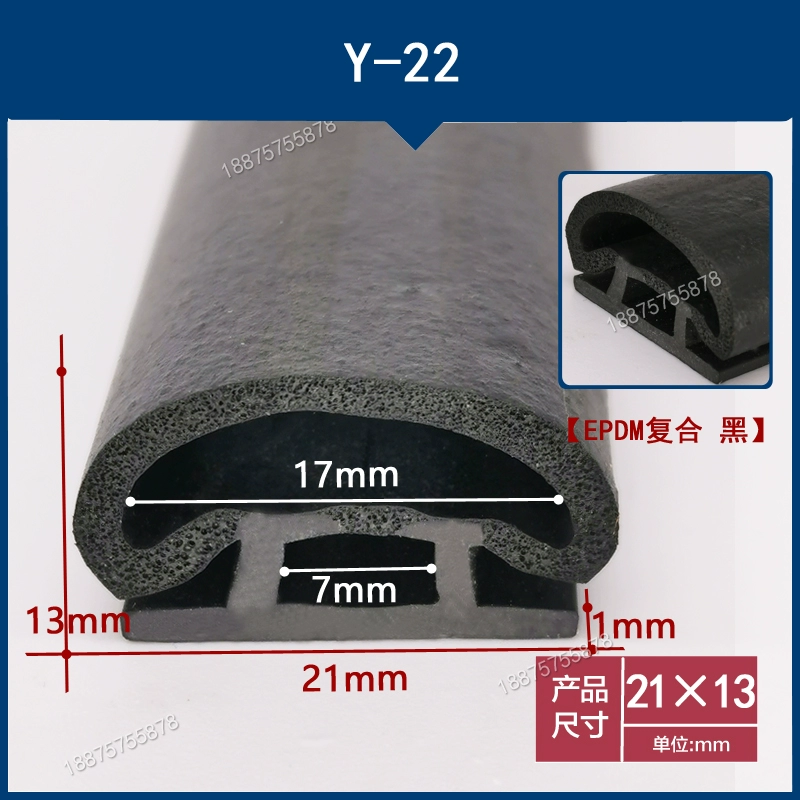 Cửa ra vào và cửa sổ có hình dạng đặc biệt Dải cách âm khe cắm thẻ hợp kim nhôm khung cửa sổ niêm phong dải cửa sổ đẩy kéo thẻ phẳng đáy phẳng dải chống thấm TAY MỞ CỬA CÁNH CỬA TRƯỚC 