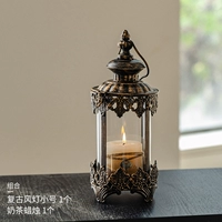 Маленький чай с молоком в стиле древности, свеча