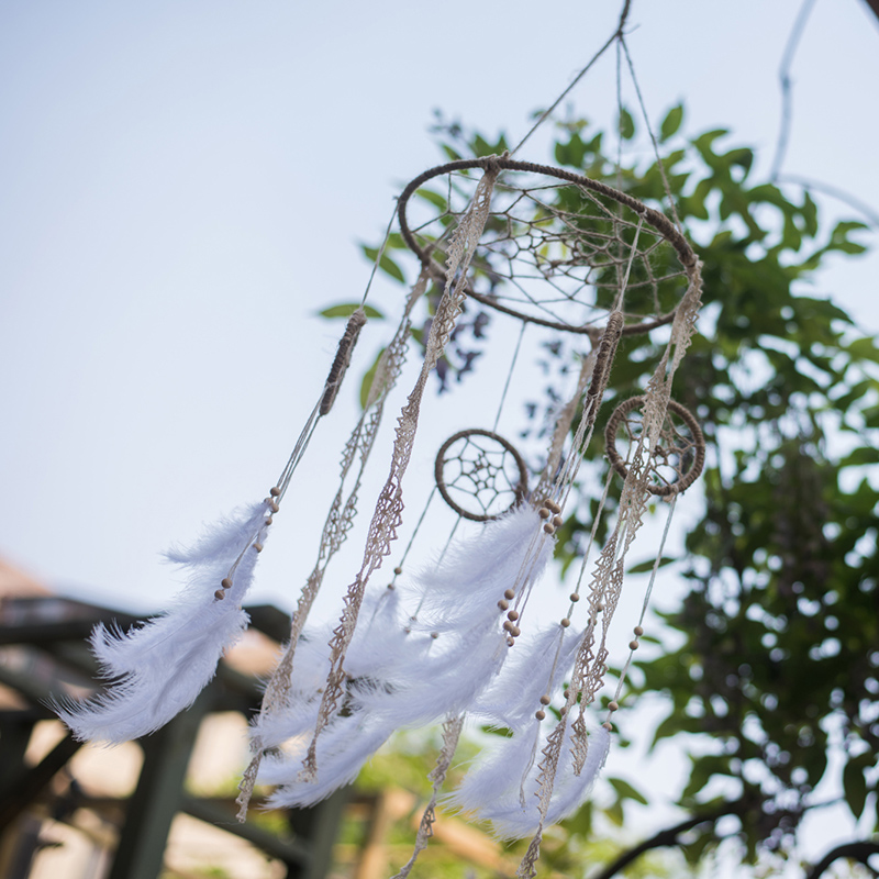 Juhan Indian Feather Dream Catching Net Aerial Girl Magic Pendant Valentine's Day Gift for Girlfriends_voghion.com