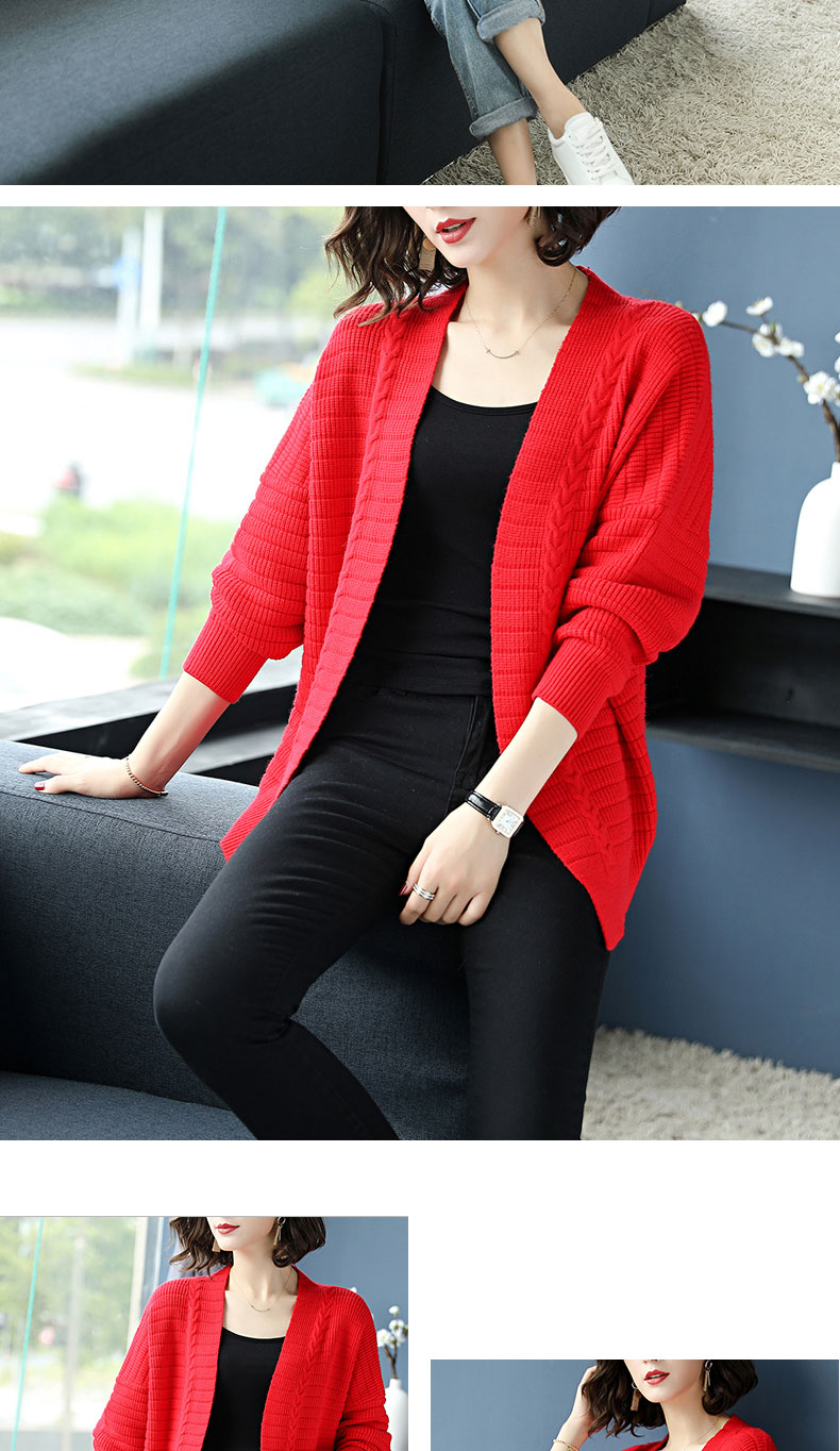 Áo len nữ mùa xuân và mùa thu ngắn xuân 2019 mới đầu xuân nữ phiên bản Hàn Quốc mùa thu nhỏ bên ngoài đan len - Áo len cổ chữ V áo len thổ cẩm