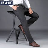 Демисезонные универсальные осенние штаны, свободный прямой крой, для среднего возраста