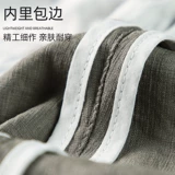 Шелковые легкие и тонкие штаны, шорты для отдыха, для мужчины среднего возраста, оверсайз, из хлопка и льна