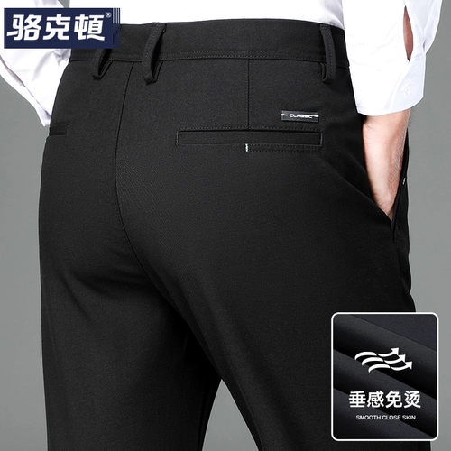 Демисезонные штаны, универсальный эластичный пиджак классического кроя, свободный прямой крой