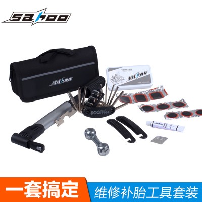 SAHOO Bike Multifunction Repair Tools Mountaineering Bike bike Tire Tool Combined Suit Riding Kit