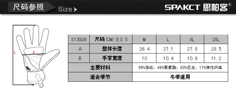 Gants de cyclisme mixte SPAKCT - Ref 2245151 Image 25